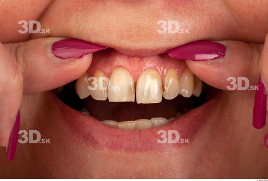 Teeth Woman Chubby Studio photo references