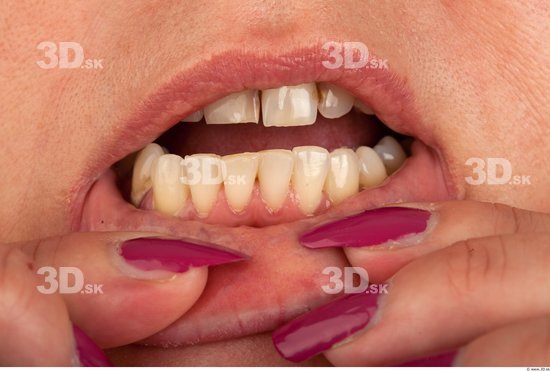 Teeth Woman Chubby Studio photo references