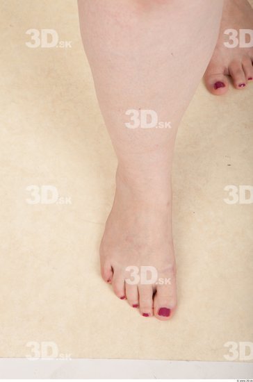 Foot Woman Nude Chubby Studio photo references