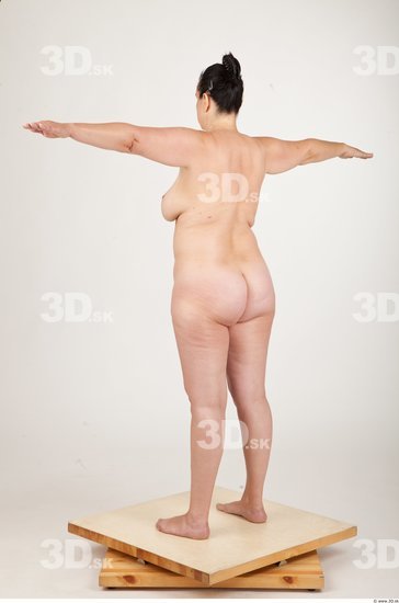 Whole Body Woman T poses Nude Average Studio photo references