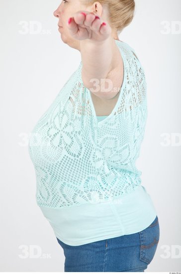 Upper Body Woman Casual Blouse Average Studio photo references