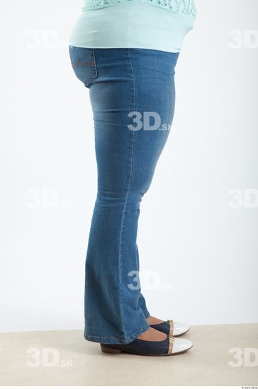 Leg Woman Animation references White Casual Jeans Average