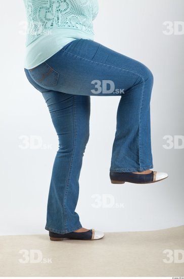 Leg Woman Animation references White Casual Jeans Average