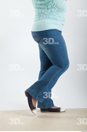 Leg Woman Animation references White Casual Jeans Average