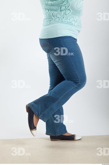 Leg Woman Animation references White Casual Jeans Average