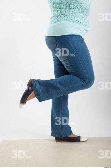 Leg Woman Animation references White Casual Jeans Average