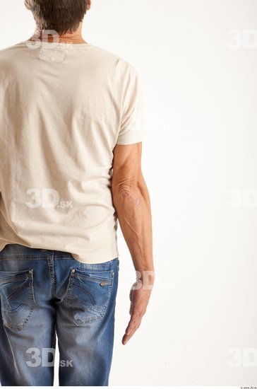 Arm Man Animation references White Casual T shirt Average