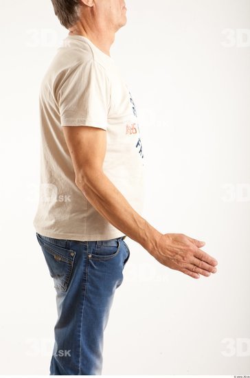 Arm Man Animation references White Casual T shirt Average