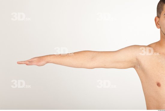 Arm Man Nude Athletic Studio photo references