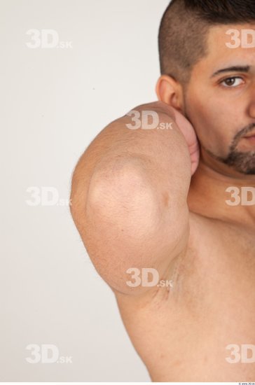 Forearm Man Nude Athletic Studio photo references