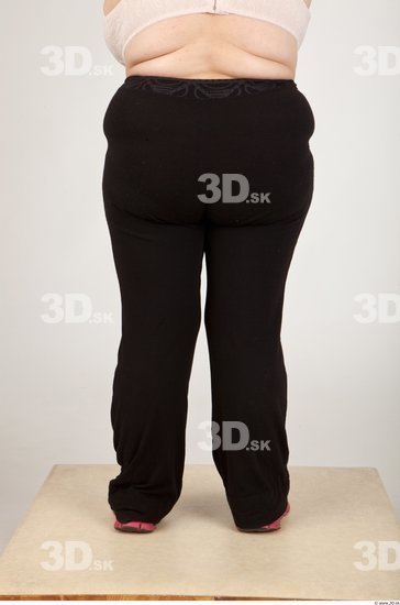 Leg Back Woman Casual Trousers Muscular Overweight Studio photo references