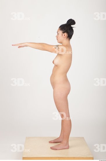 Whole Body Woman Animation references Asian Nude Slim Studio photo references