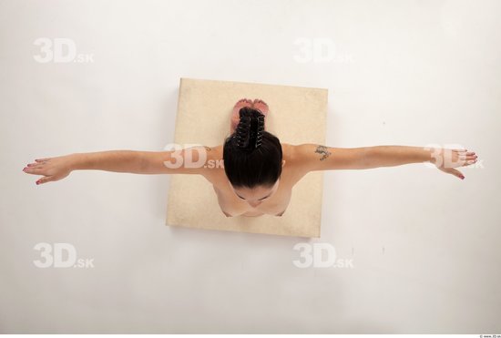 Whole Body Woman Asian Nude Slim Studio photo references