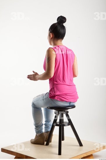 Whole Body Artistic poses Asian Casual Studio photo references