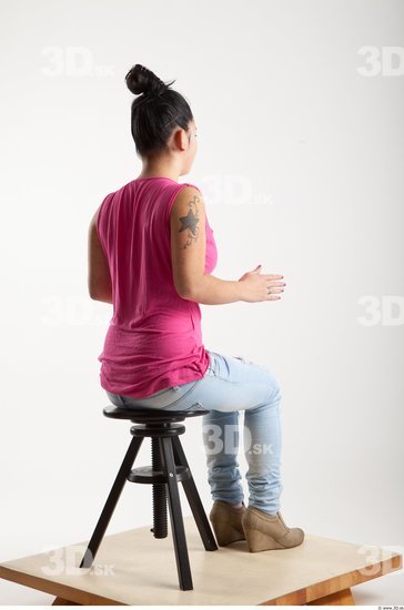 Whole Body Artistic poses Asian Casual Studio photo references