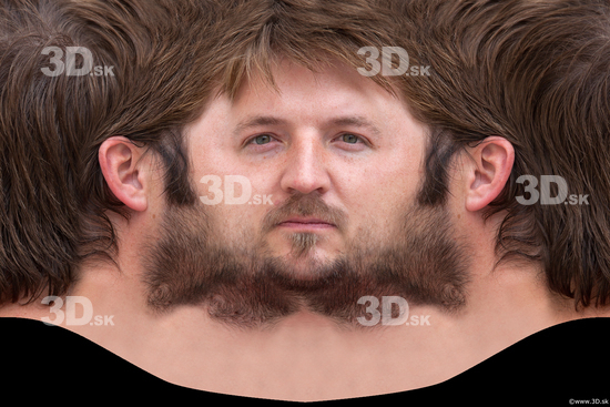 Head Man White Average Head textures Bearded