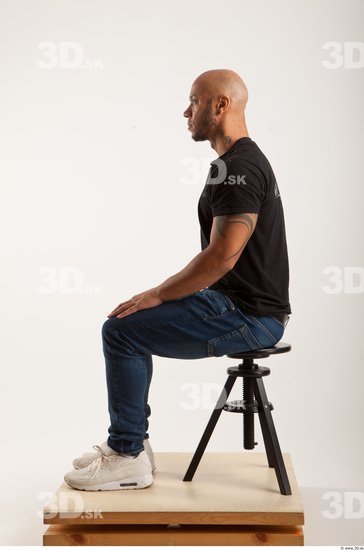 Whole Body Man Artistic poses Another Casual Muscular Bald