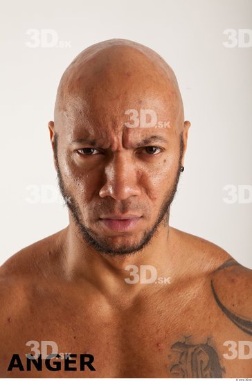 Head Emotions Man Another Muscular Bald