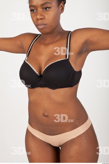 Upper Body Woman Underwear Bra Average Studio photo references