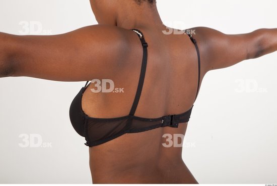 Upper Body Back Woman Underwear Bra Average Studio photo references