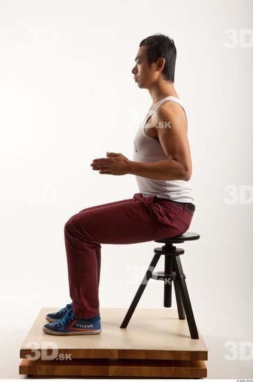 Whole Body Man Artistic poses Asian Casual Average