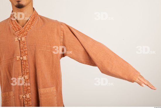 Arm Man Asian Casual Shirt Average Studio photo references