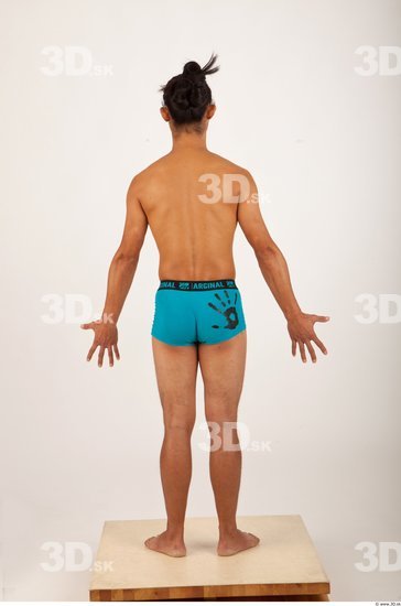 Man Asian Underwear Shorts Average Studio photo references