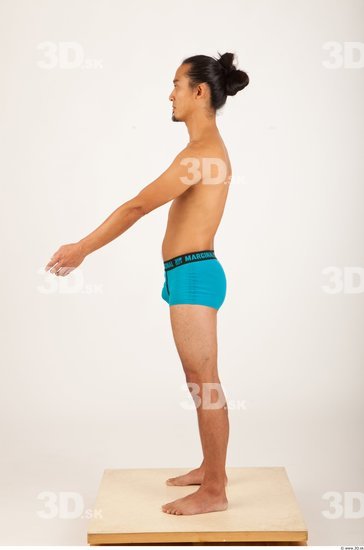 Man Asian Underwear Shorts Average Studio photo references