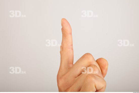 Fingers Man Asian Average Studio photo references