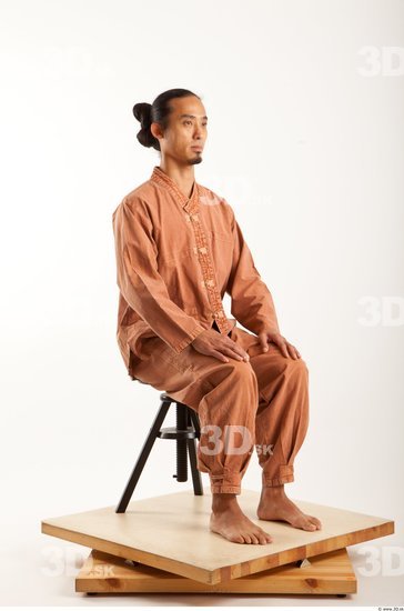 Man Asian Historical Average Sitting Bearded Studio photo references