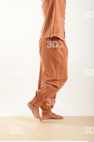 Leg Man Asian Historical Trousers Average Kneeling Bearded Studio photo references
