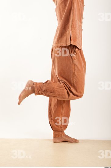 Leg Man Asian Historical Trousers Average Kneeling Bearded Studio photo references