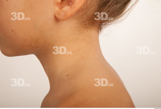 Neck Man White Studio photo references