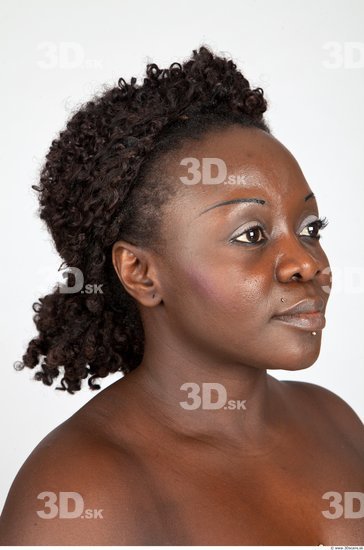 Head Woman Black Chubby 3D Models