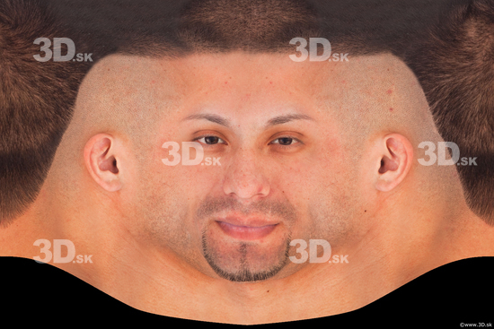 White man head photo texture