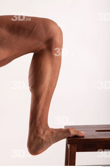 Calf muscles anatomy reference of bodybuilder Harold