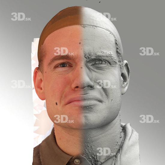 Head Emotions Man White Average 3D Phonemes And Emotions