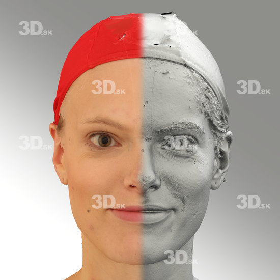 Head Emotions Woman White Average 3D Phonemes And Emotions