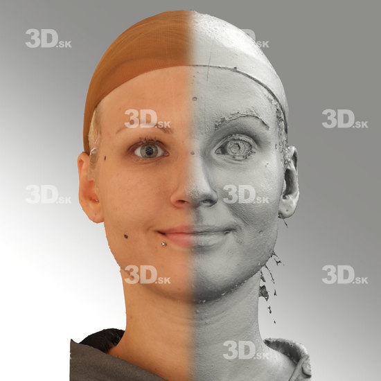 Head Emotions Woman White Average 3D Phonemes And Emotions