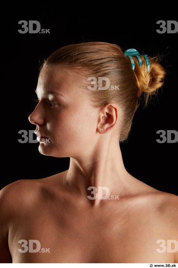 Woman White Slim Female Studio Poses