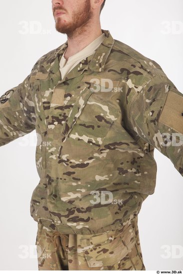 Soldier in American Army Military Uniform
