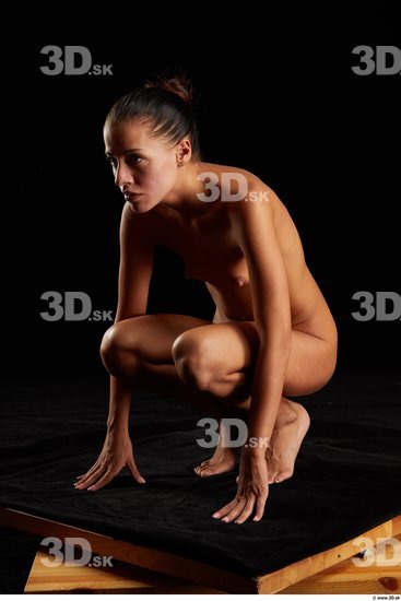 Woman Nude Kneeling
