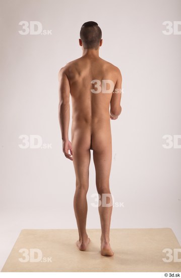 Whole Body Man White Nude Slim Walking Studio photo references