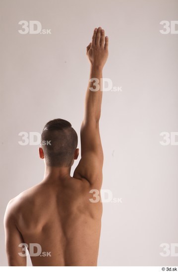 Arm Man White Nude Slim Studio photo references