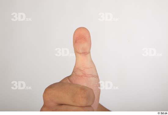 Fingers Man White Slim Studio photo references