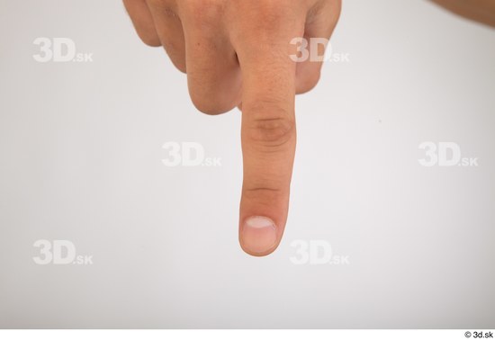 Fingers Man White Slim Studio photo references