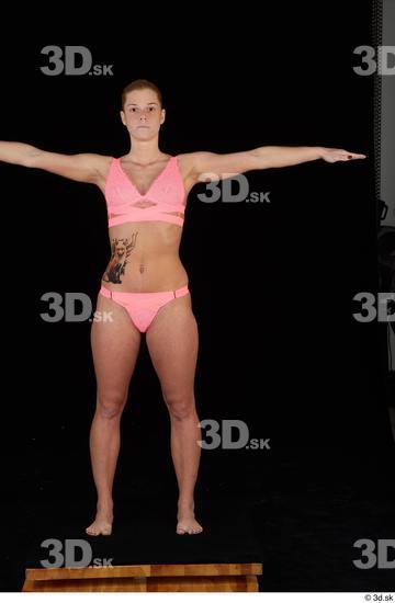 Whole Body Woman Underwear Slim Standing