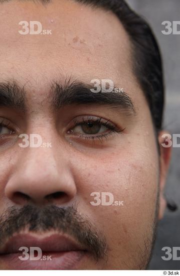 Eye Man White Casual Overweight Street photo references
