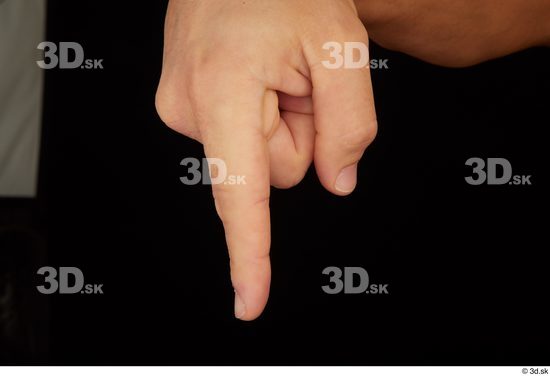 Fingers Man White Slim Studio photo references