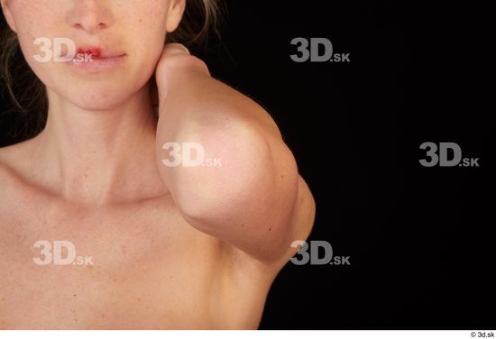 Arm Woman White Nude Casual Slim Studio photo references